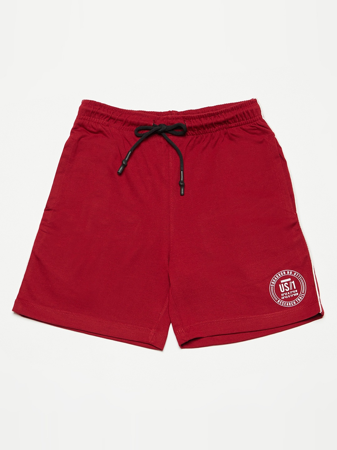 

Octave Boys Maroon Solid Regular Fit Regular Shorts