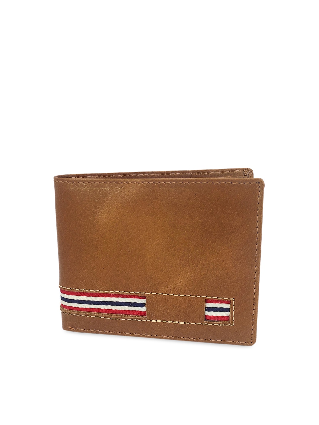 

WENZEST Men Tan Solid Two Fold Wallet