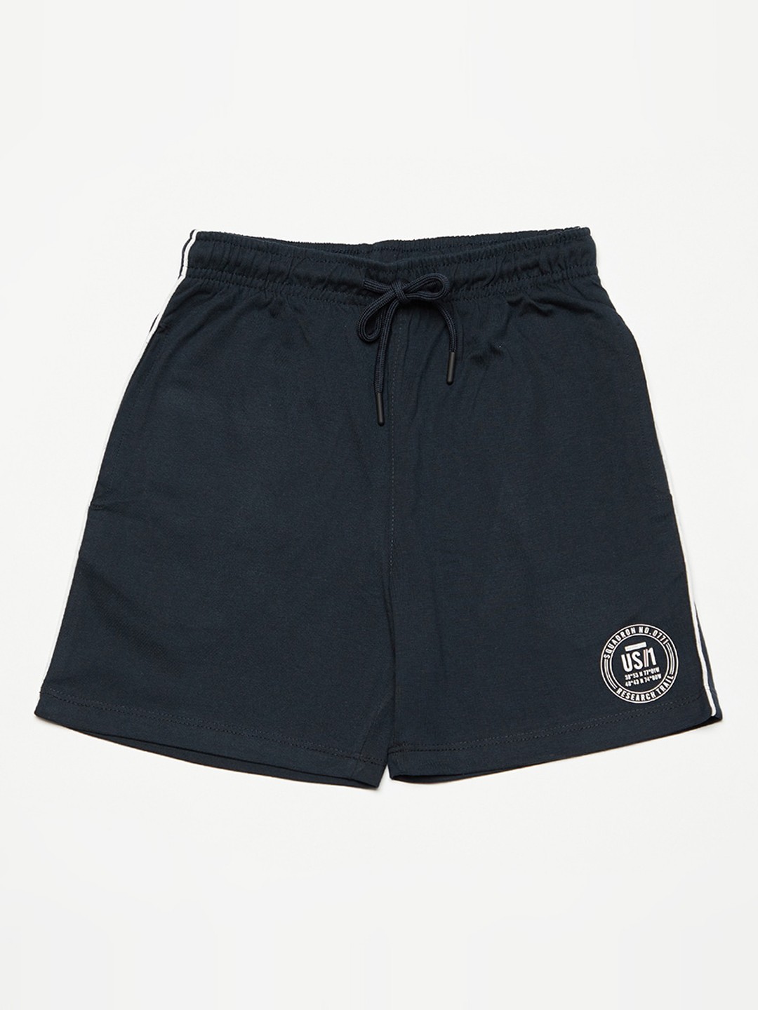 

Octave Boys Navy Blue Solid Regular Fit Regular Shorts