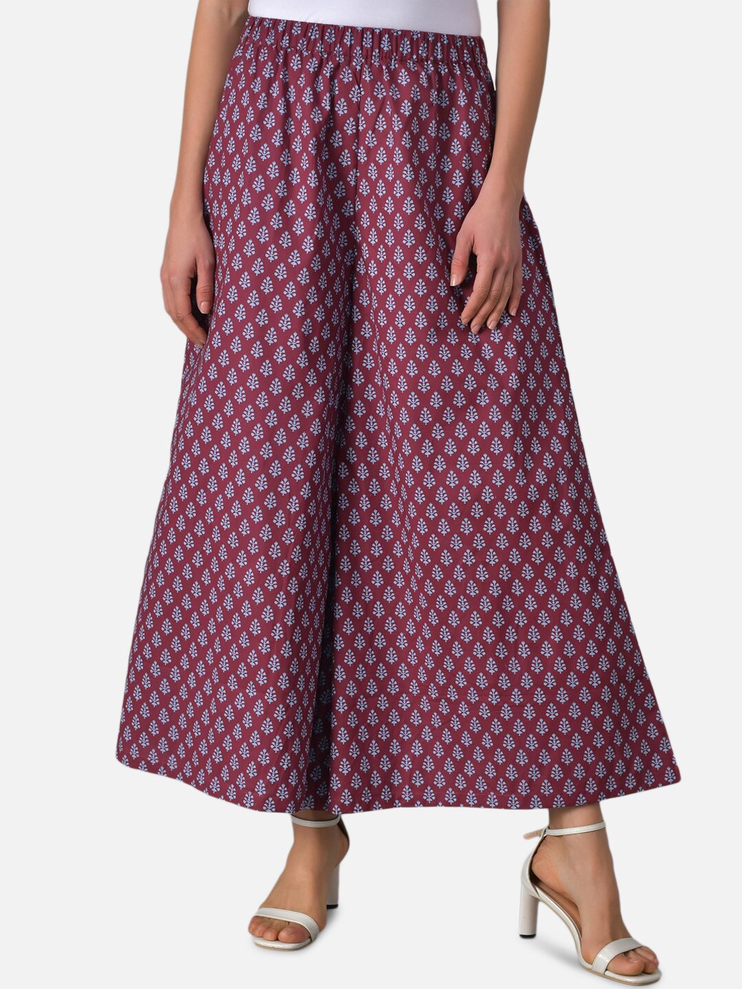 

Purple State Women Maroon Printed