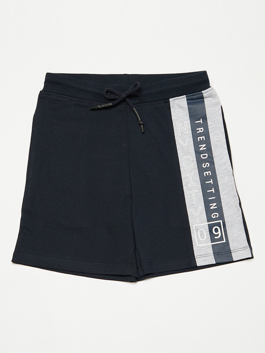 

Octave Boys Navy Blue Solid Regular Fit Regular Shorts