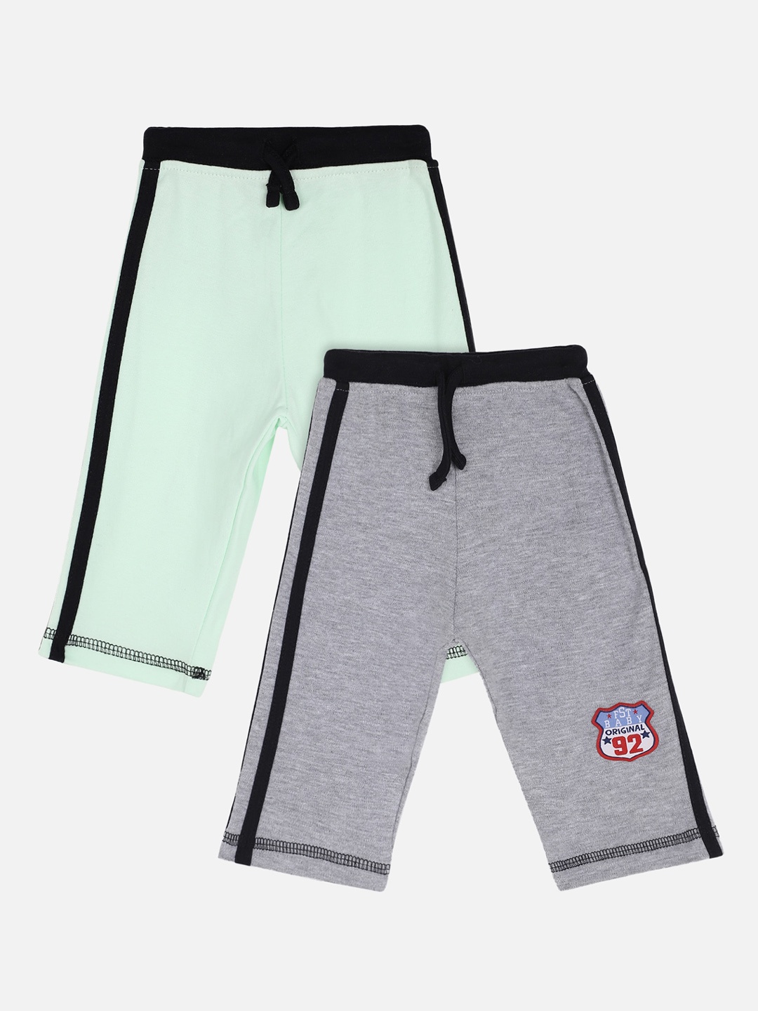 

PROTEENS Infant Boys Pack Of 2 Solid Straight-Fit Track Pants, Grey