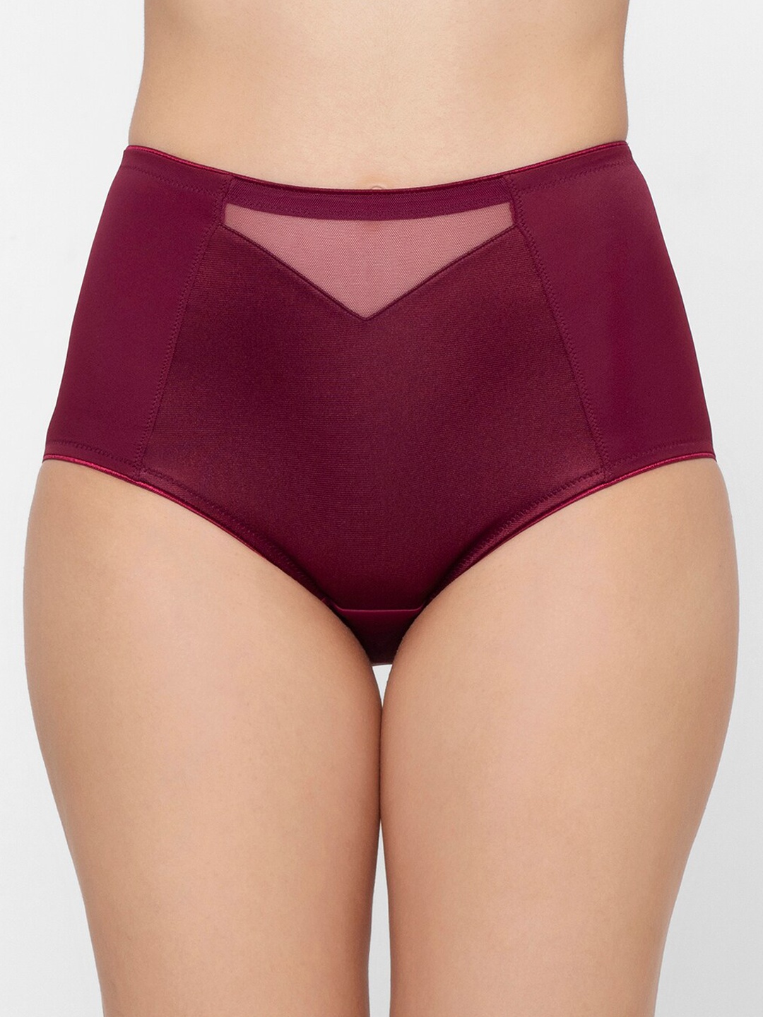 

Triumph Minimizer 21 Shape and Support High Waist Hikini Brief, Maroon