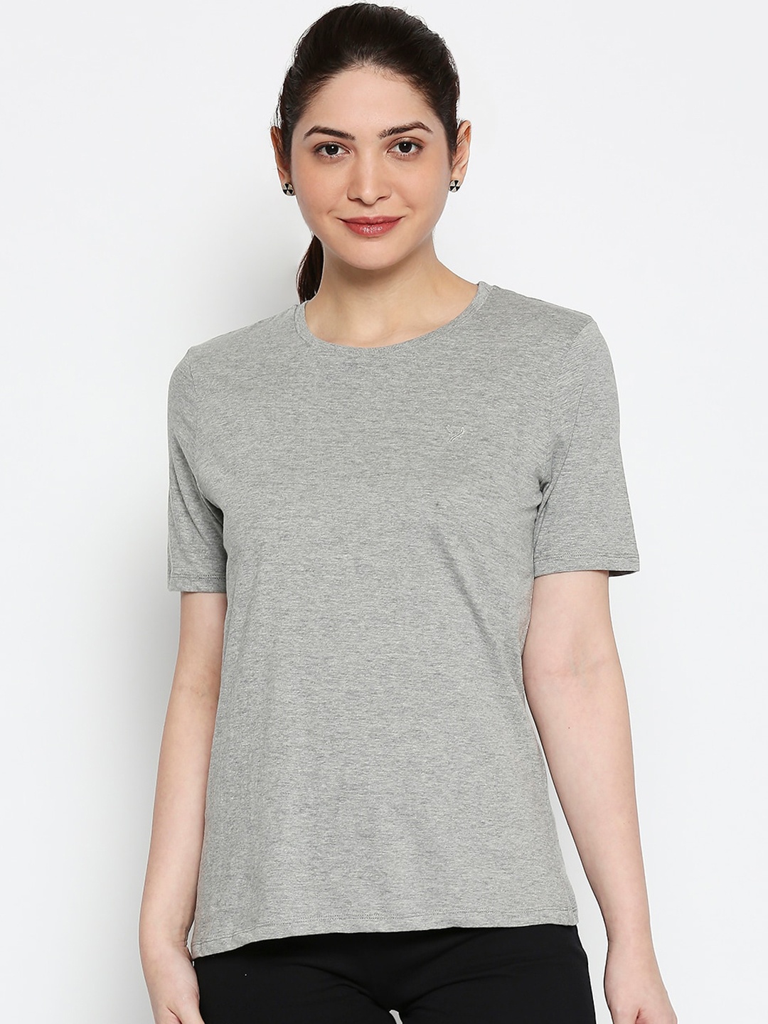 

AMMARZO Grey Solid Top