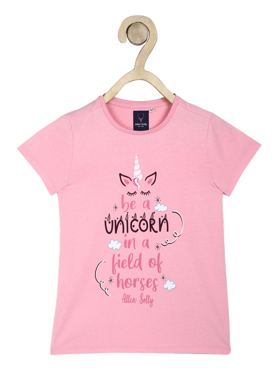 

Allen Solly Junior Girls Pink Printed Top