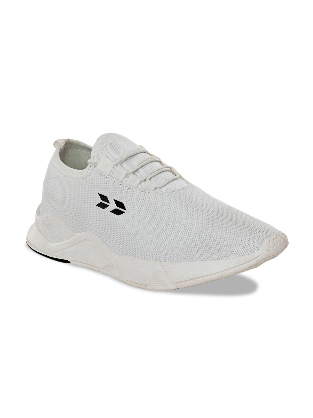 

Crew STREET Men White Woven Design Leather Sneakers