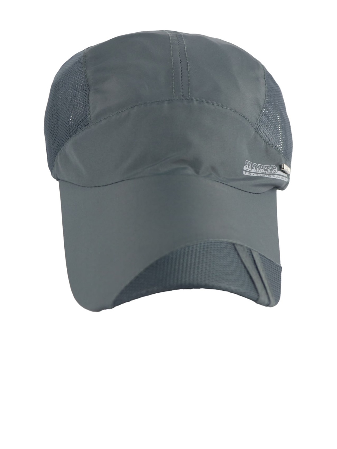 

iSWEVEN Unisex Grey Solid Snapback Cap