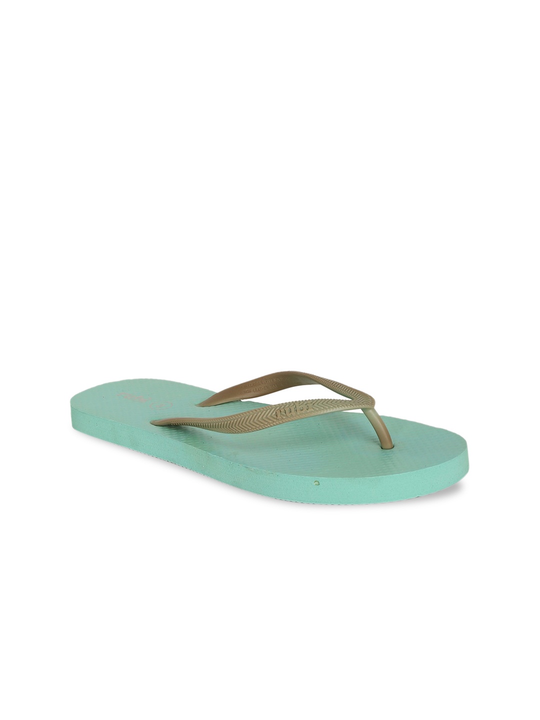 

rubi Women Green Solid Thong Flip-Flops