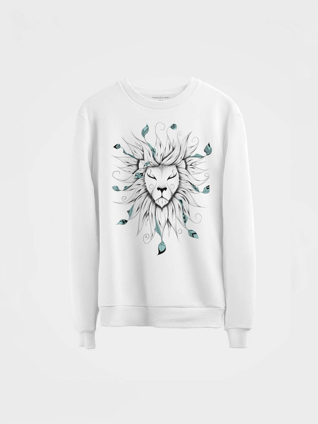 

THREADCURRY Kids White Printed Sweatshirt
