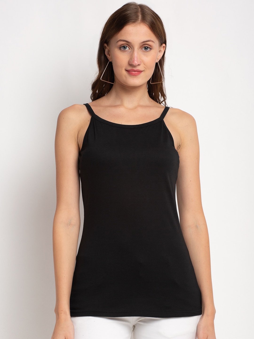 DOOR74 Black Sleeveless Top