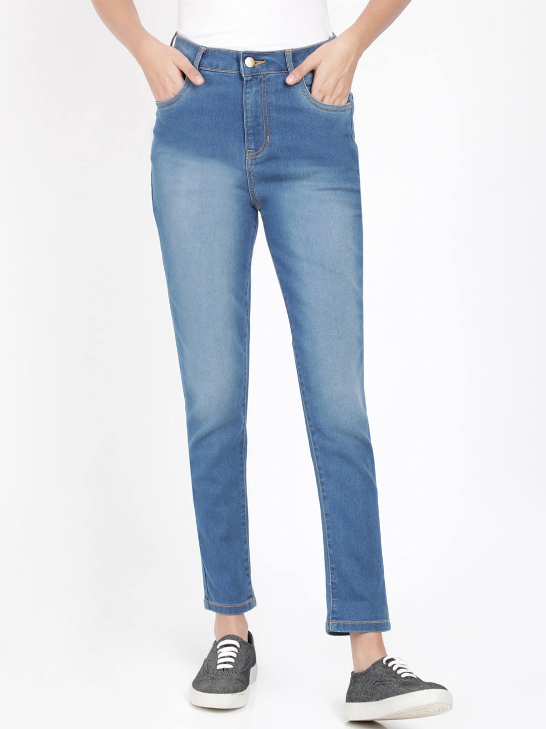 

IVOC Women Blue Skinny Fit High-Rise Clean Look Stretchable Jeans