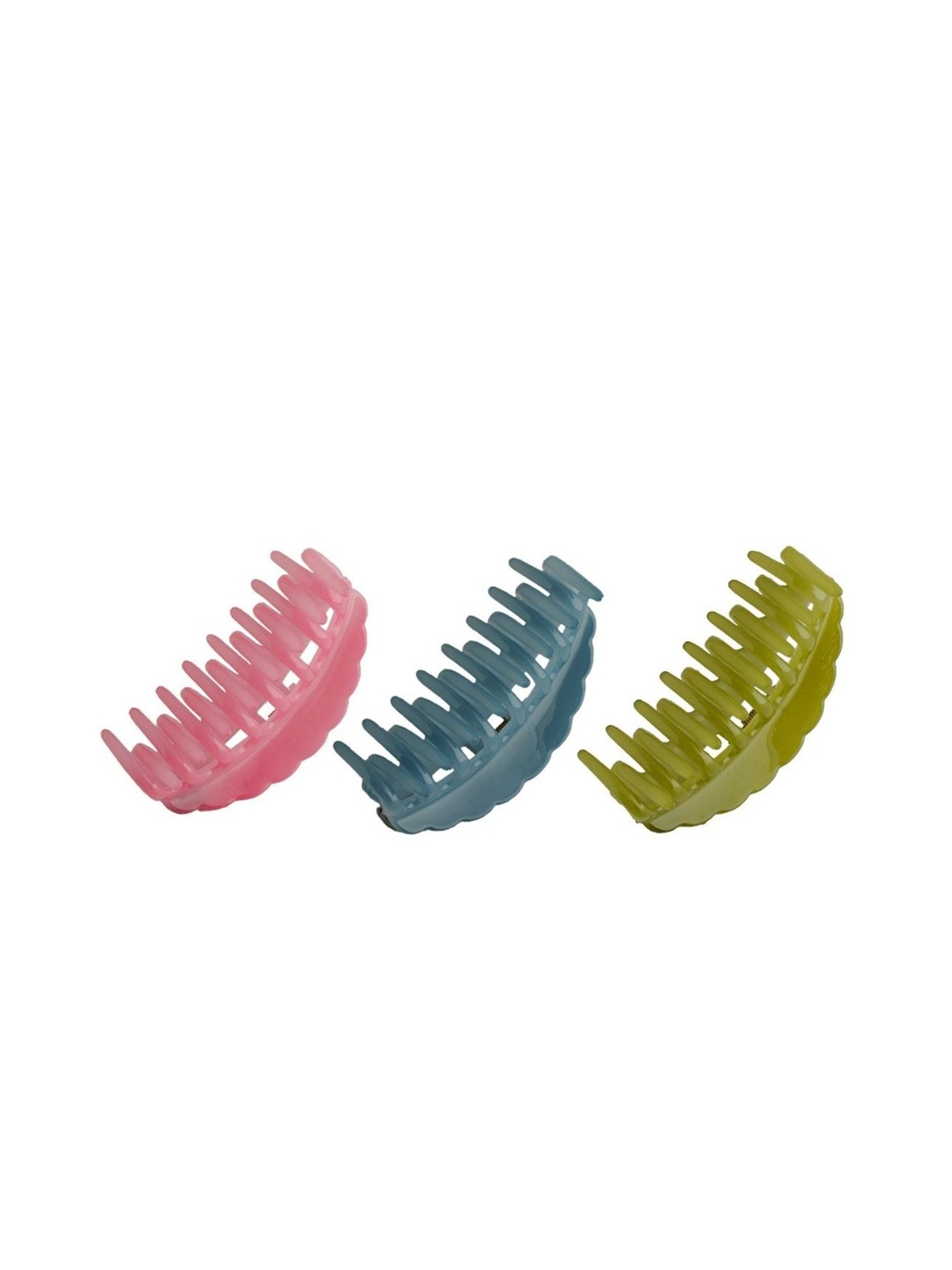 

AccessHer Pack Of 3 Acrylic Hair Clip, Pink
