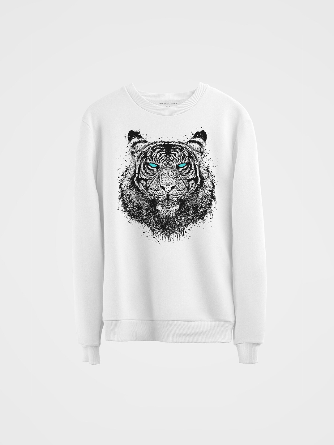 

THREADCURRY Unisex Kids White Printed Sweatshirt