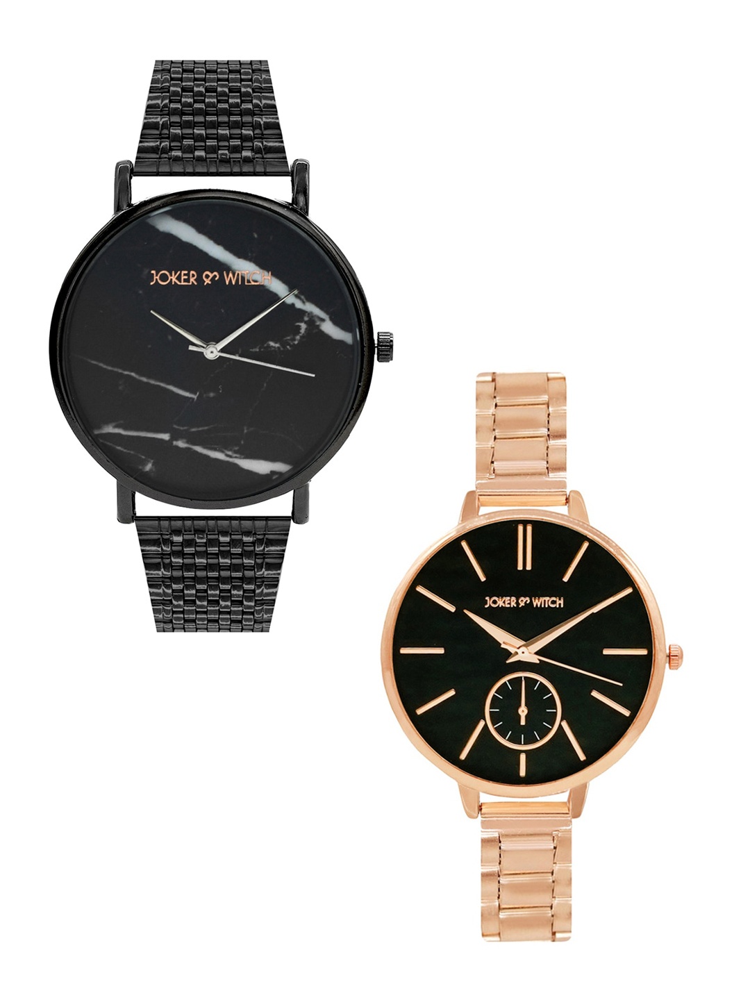 

JOKER & WITCH Gilbert & Anne Couple Watch Gift Set JWCW179, Black