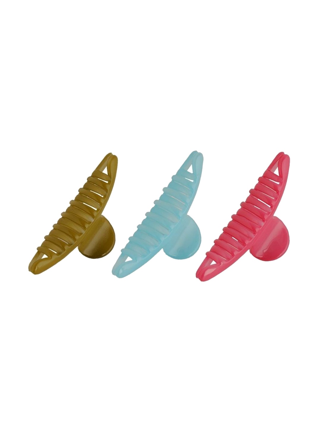 AccessHer Pack Of 3 Assorted Acrylic Claw Clip