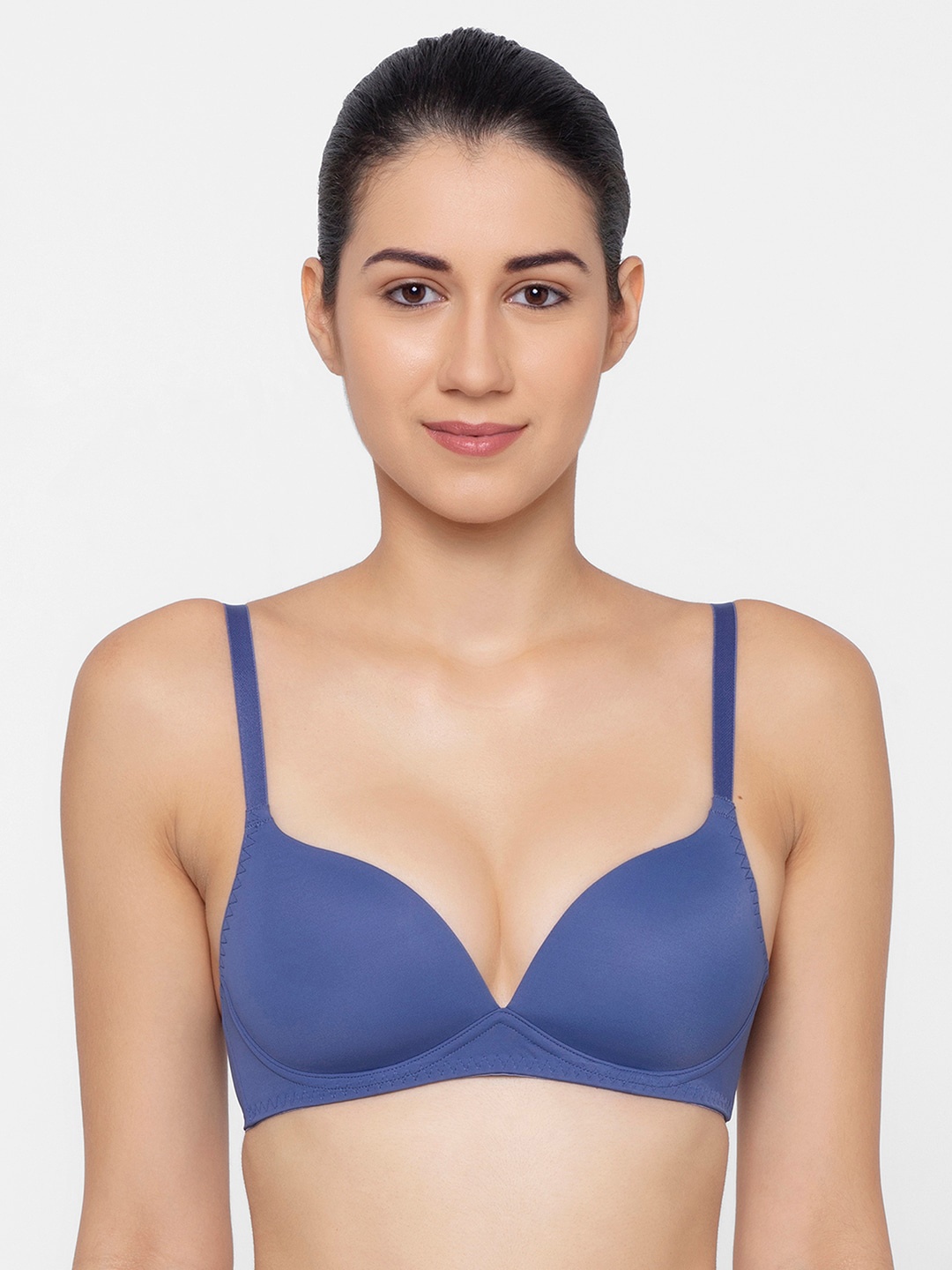

Triumph T-Shirt Bra 77 Invisible Padded Wireless Seamless Everyday Bra, Blue