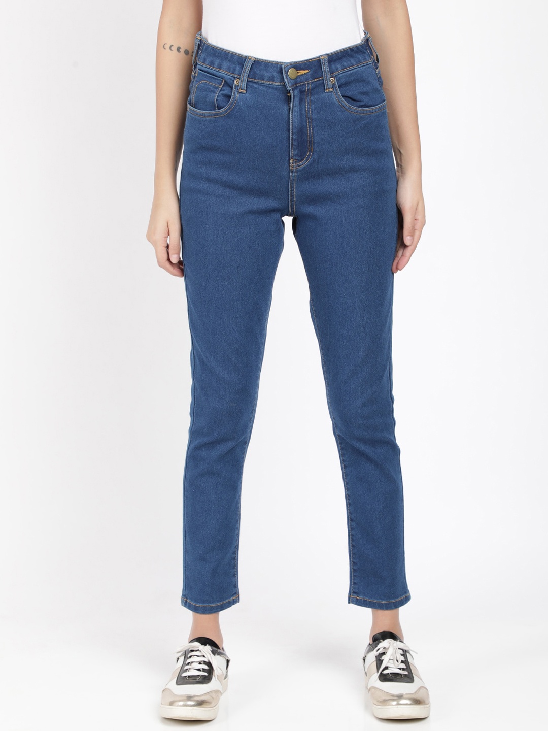 

IVOC Women Blue Slim Fit High-Rise Clean Look Stretchable Jeans