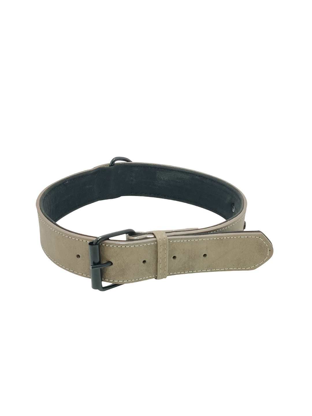 

PETS EMPIRE Brown Solid Leather Dog Collar