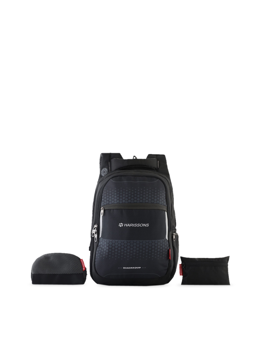 

Harissons Speckle Unisex Black Geometric Printed 36L Laptop Backpack