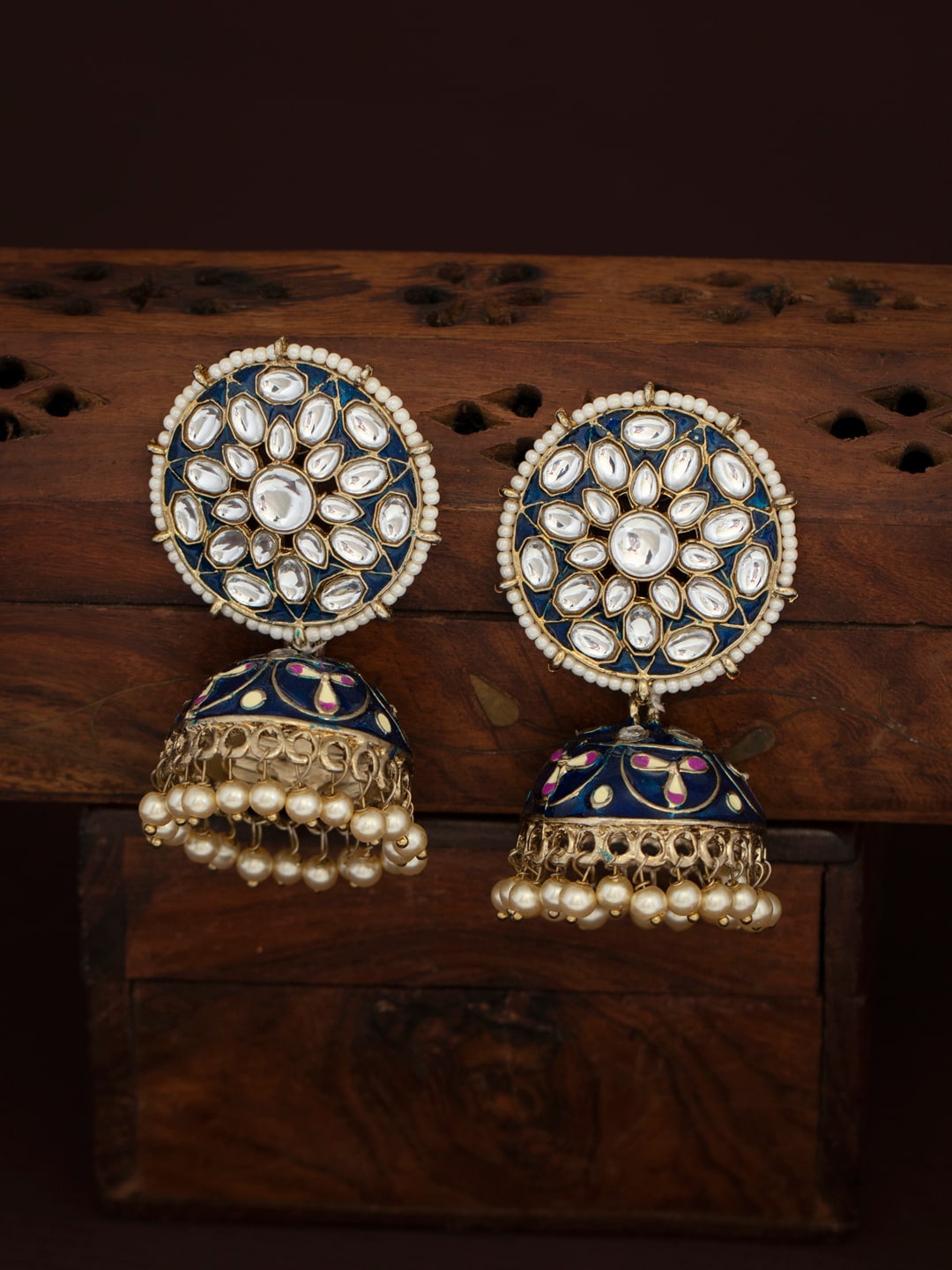 

Sukkhi Blue Contemporary Jhumkas