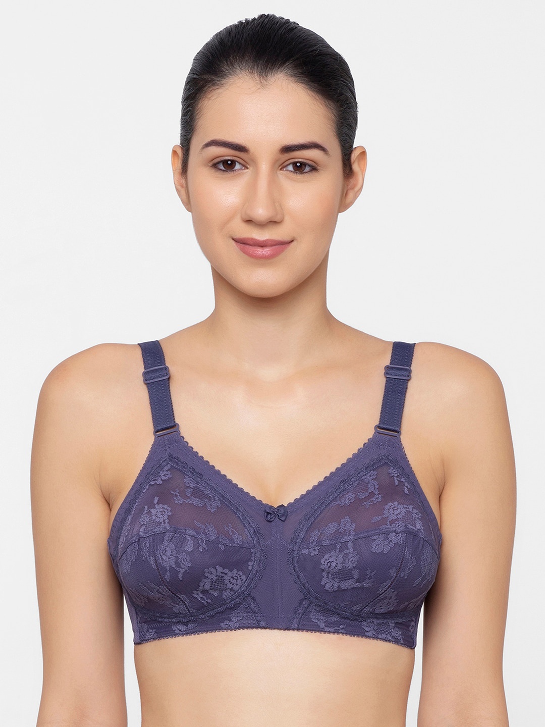

Triumph Doreen Non Padded Wireless Full Coverage Bra, Purple