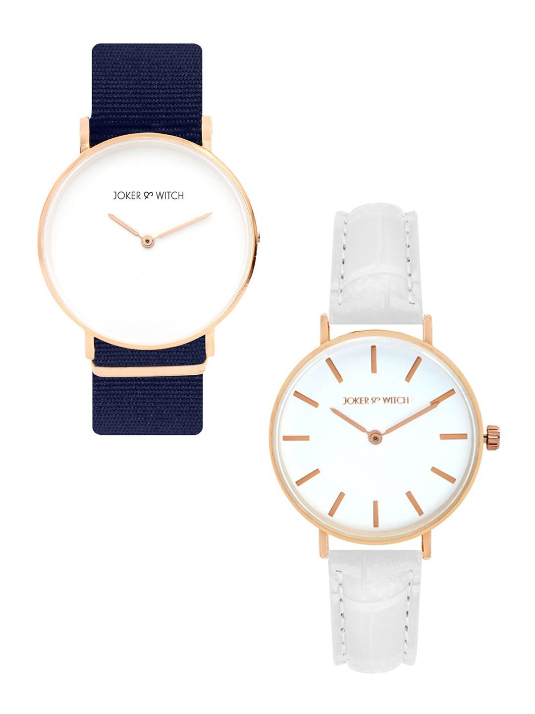 

JOKER & WITCH Sydney & Vaughn Couple Watch Gift Set-JWCW153, White