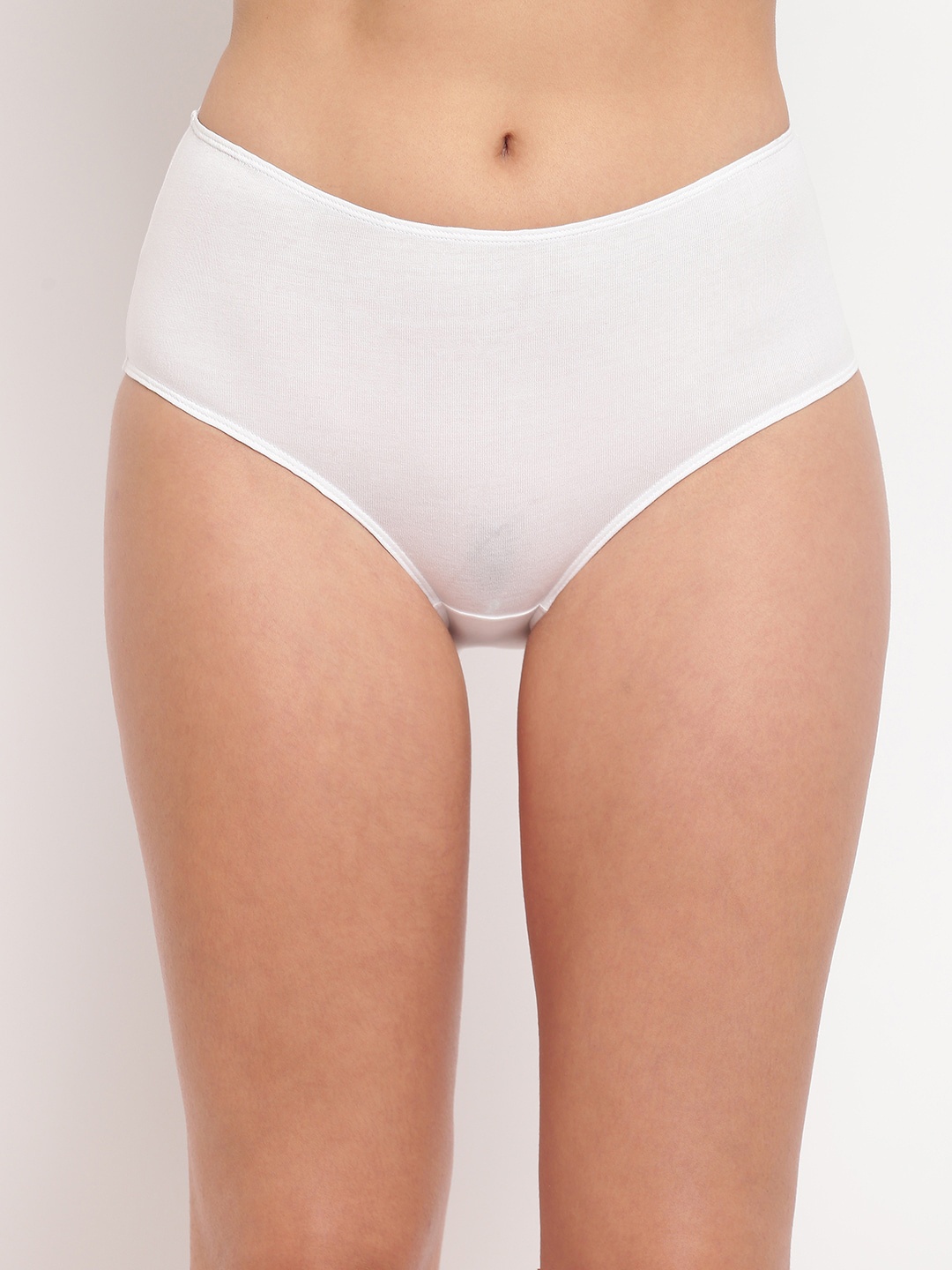 

BASIICS by La Intimo Women White Solid Hipster Briefs BCPFB11WE0