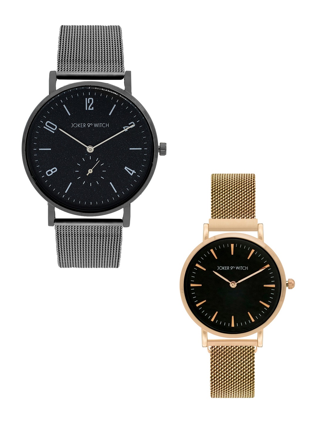 

JOKER & WITCH Eleanor & Park Couple Watches JWCW203, Black