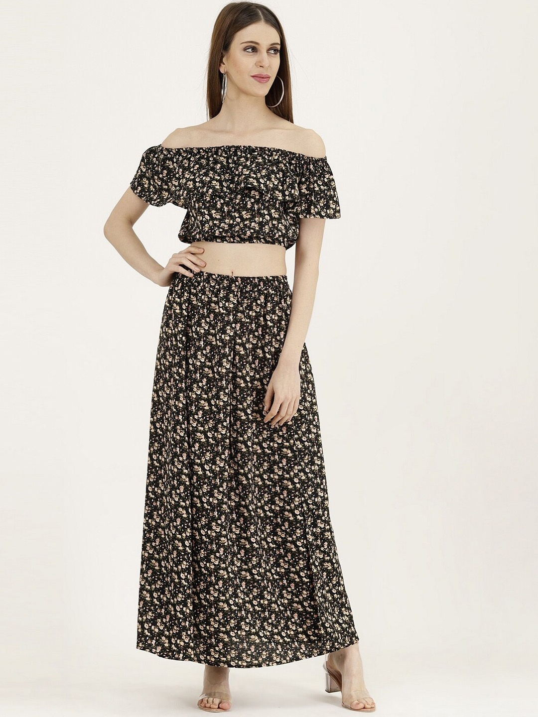 

Darzi Women Multicoloured Printed Co-ordinate Sets Dress, Multi