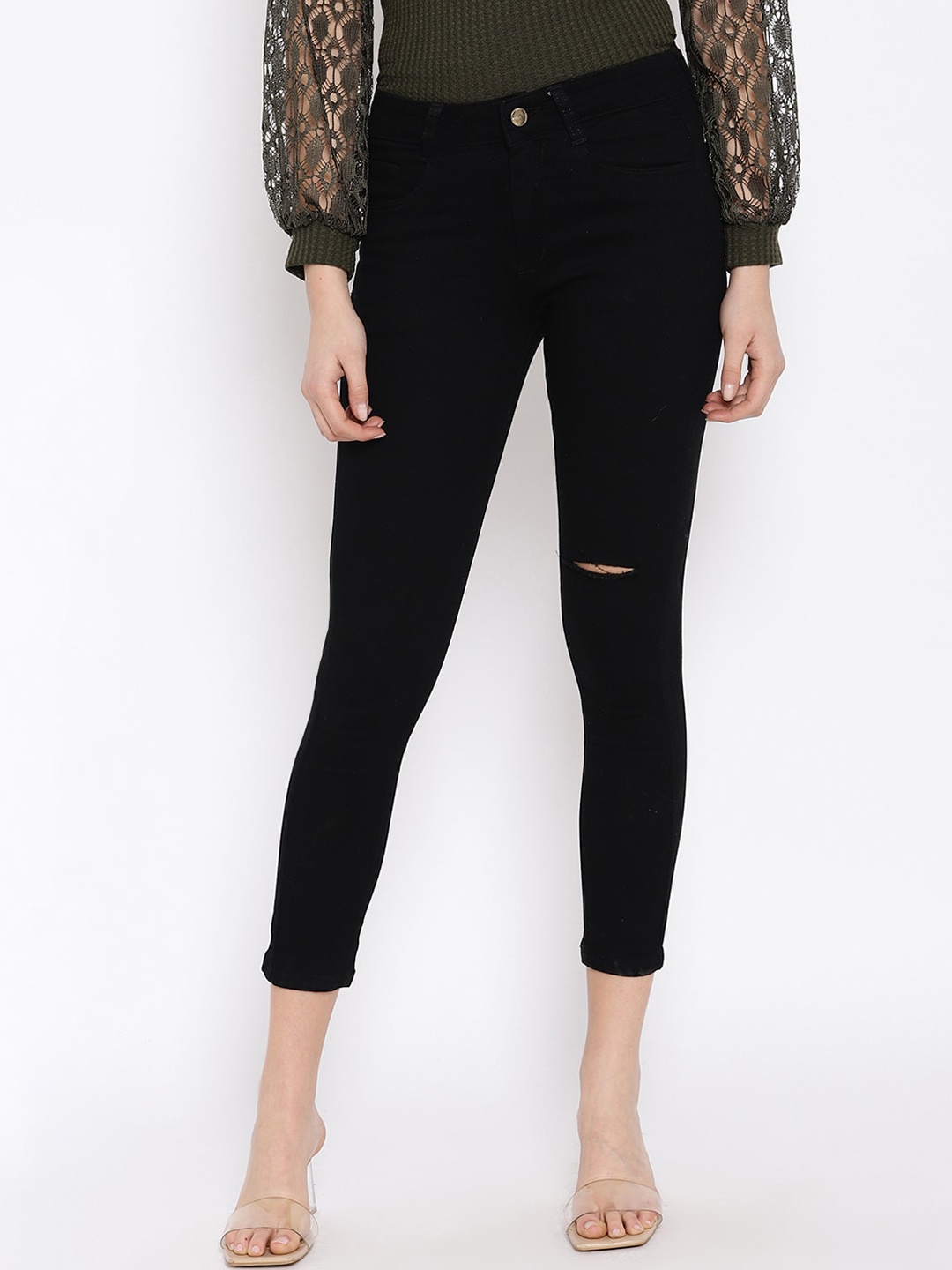 

iki chic Women Black Slim Fit Jeans