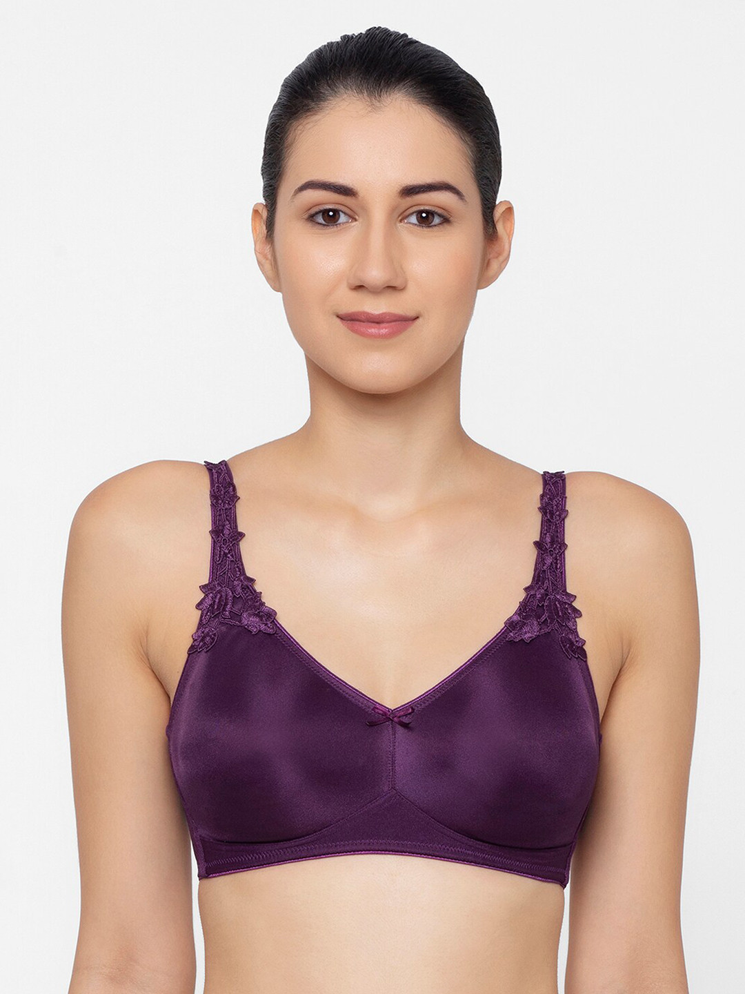 

Triumph Minimizer 21 Wireless Non Padded Comfortable High Support Big-Cup Bra, Purple