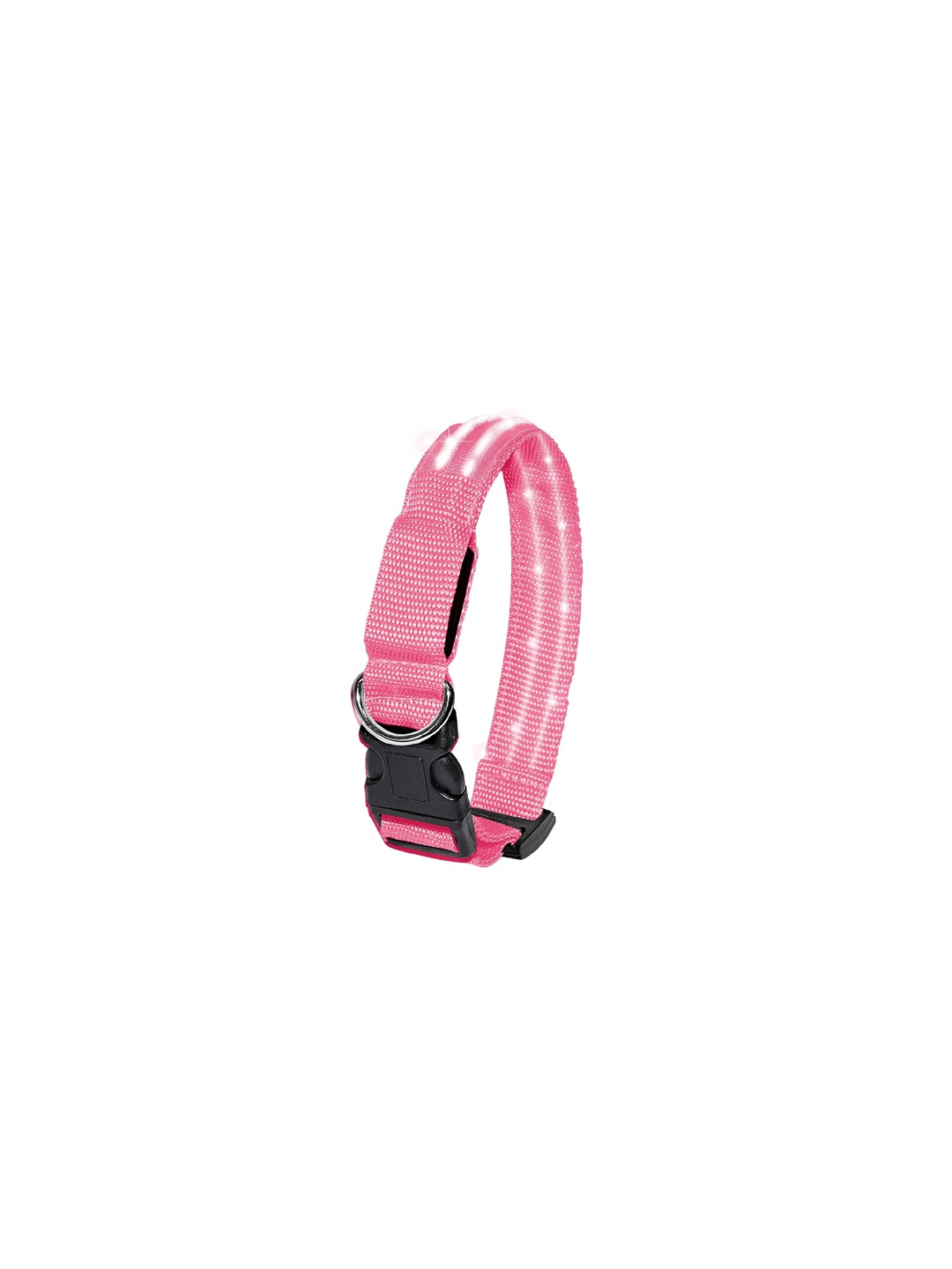 

PETS EMPIRE Pink Self-Design LED Dog Collar