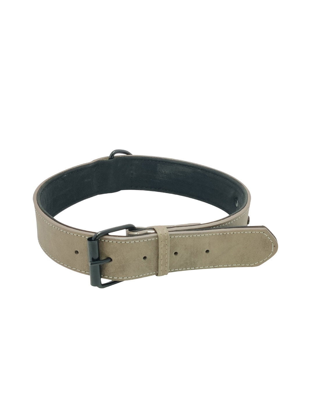 

PETS EMPIRE Brown Solid Leather Dog Collar