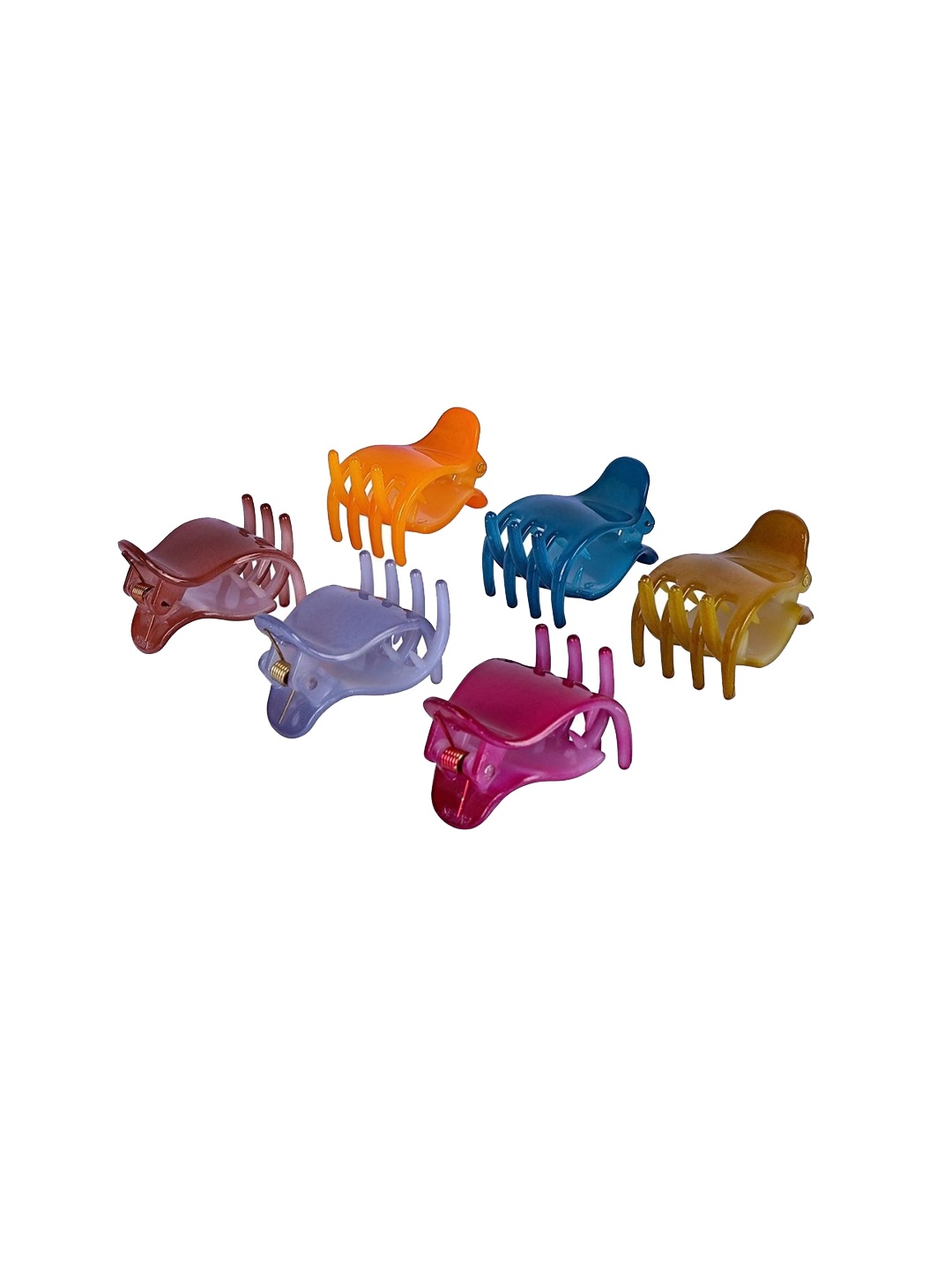 

AccessHer Pack Of 6 Claw Clip, Orange