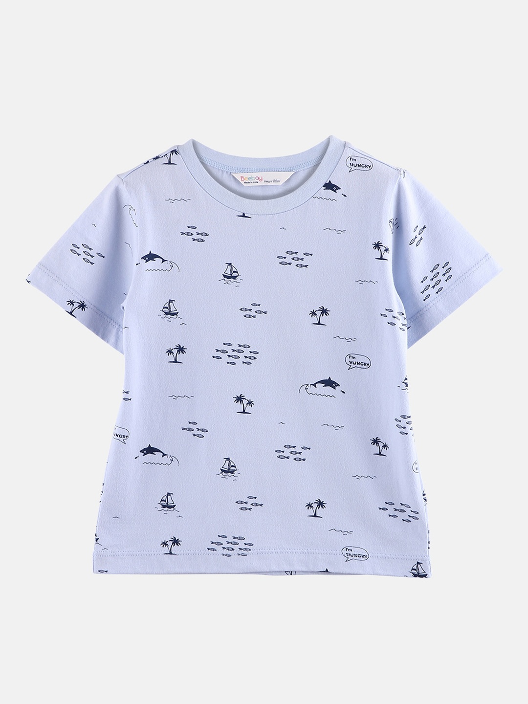 

Beebay Boys Lavender Printed Round Neck T-shirt