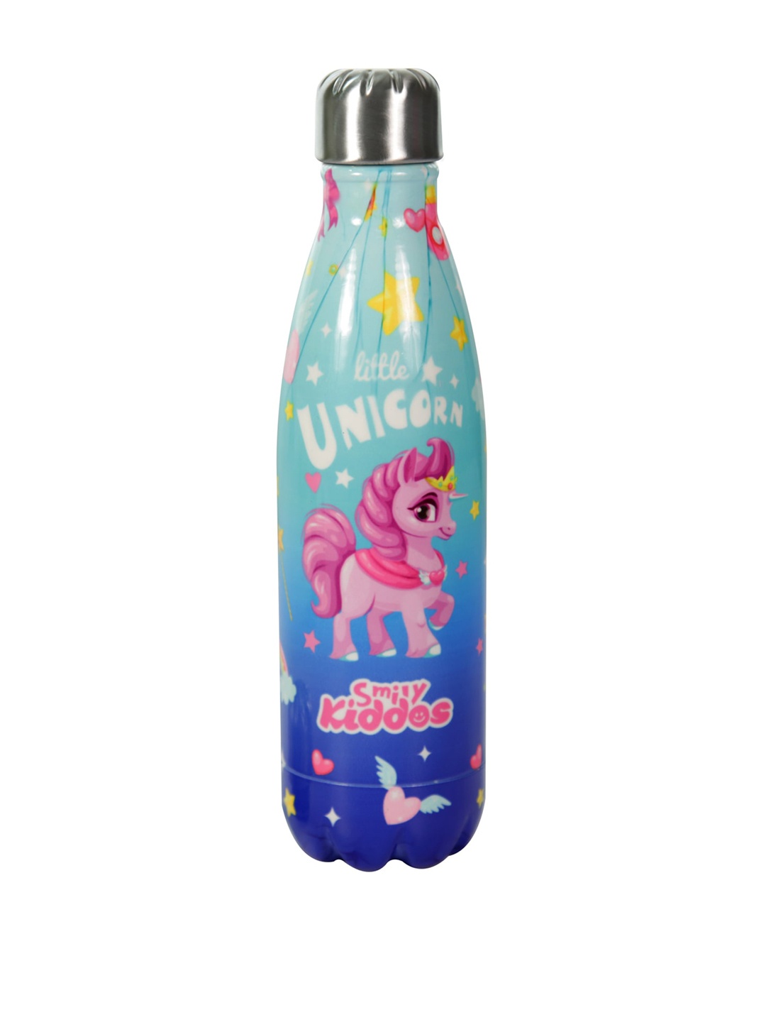 Smily Kiddos Kids Blue & Pink Unicorn Printed Water Bottle 500 ml