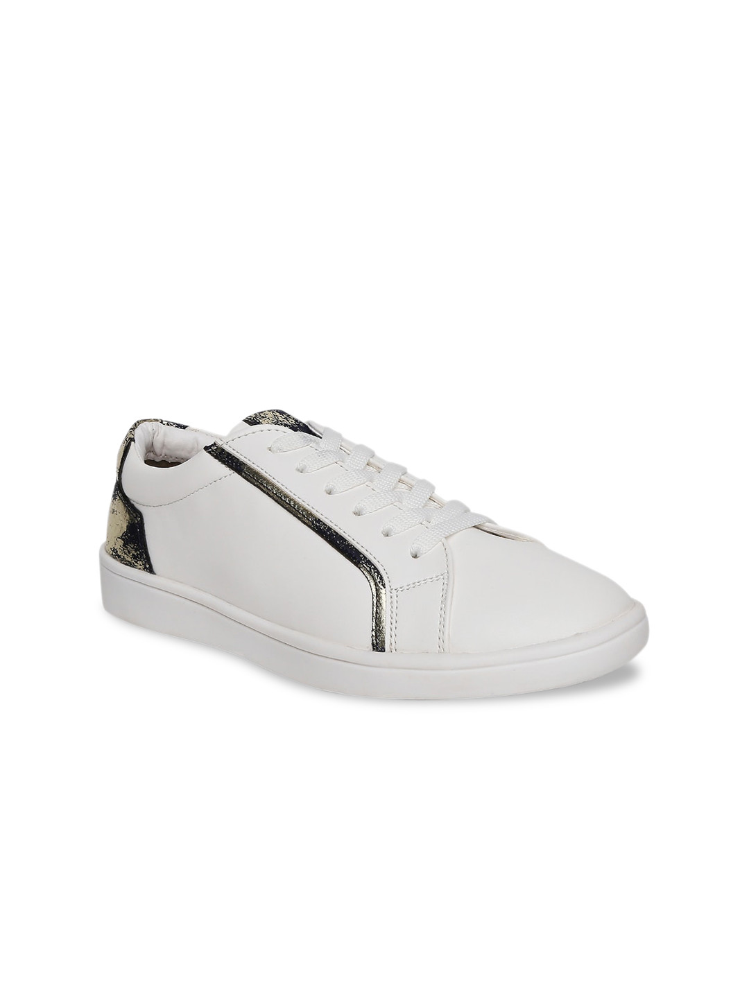 

People Women White Leather Sneakers