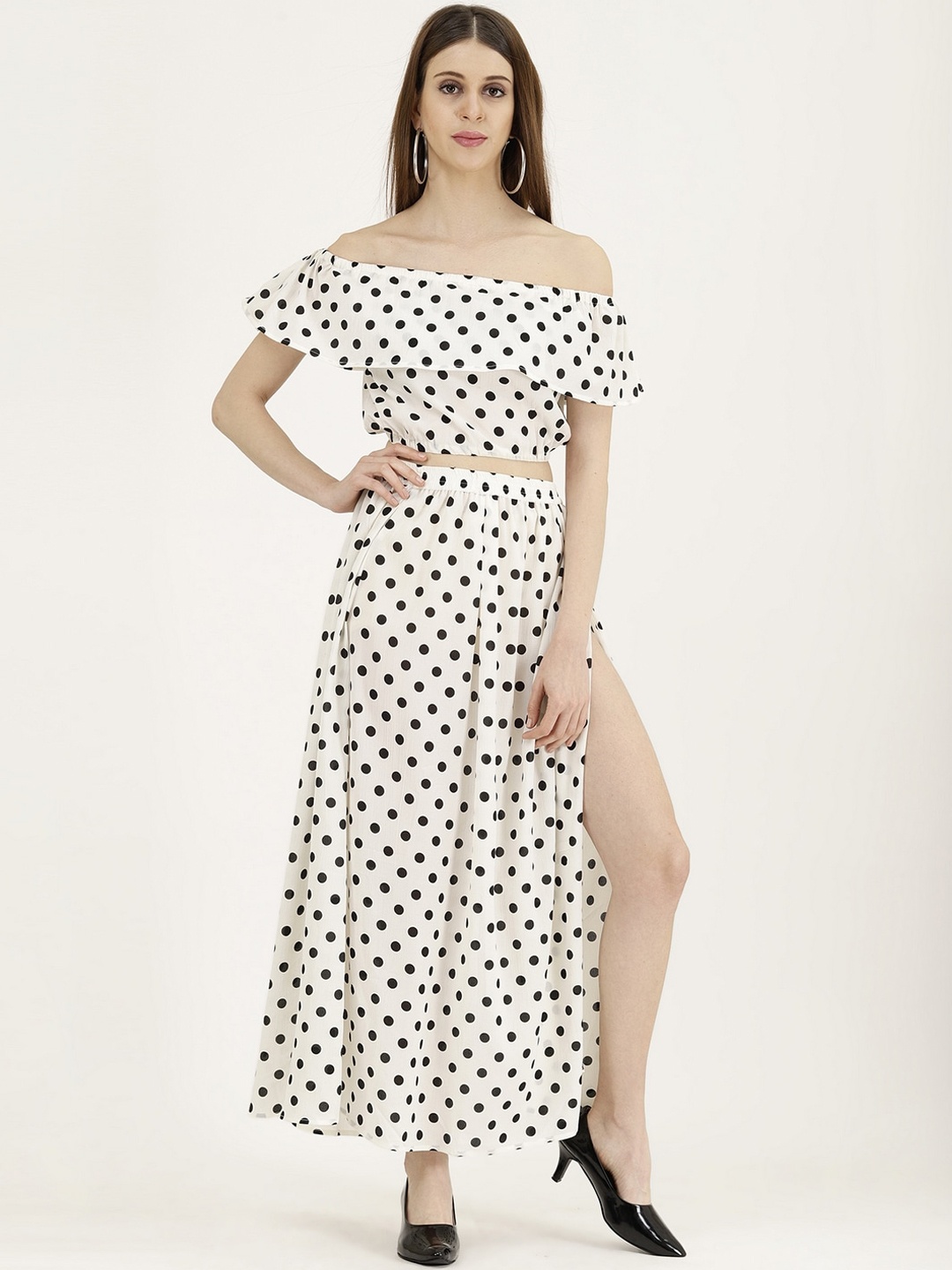 

Darzi Women White Printed Co-ordinate Sets Dress