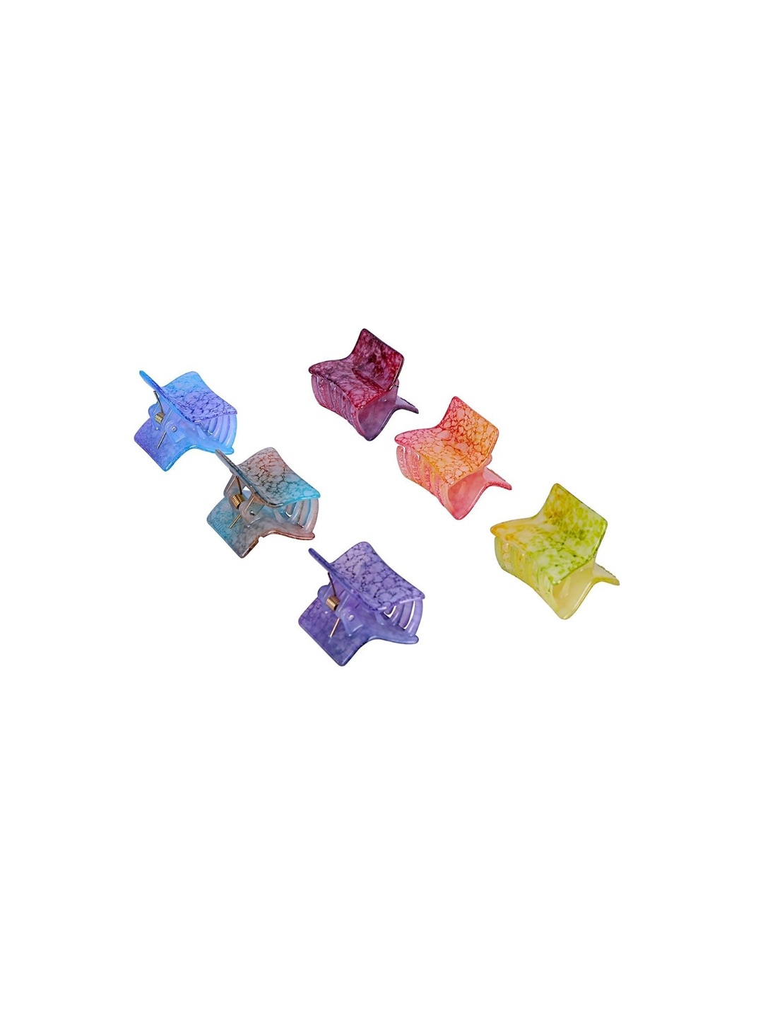 

AccessHer Pack Of 6 Claw Clip, Pink