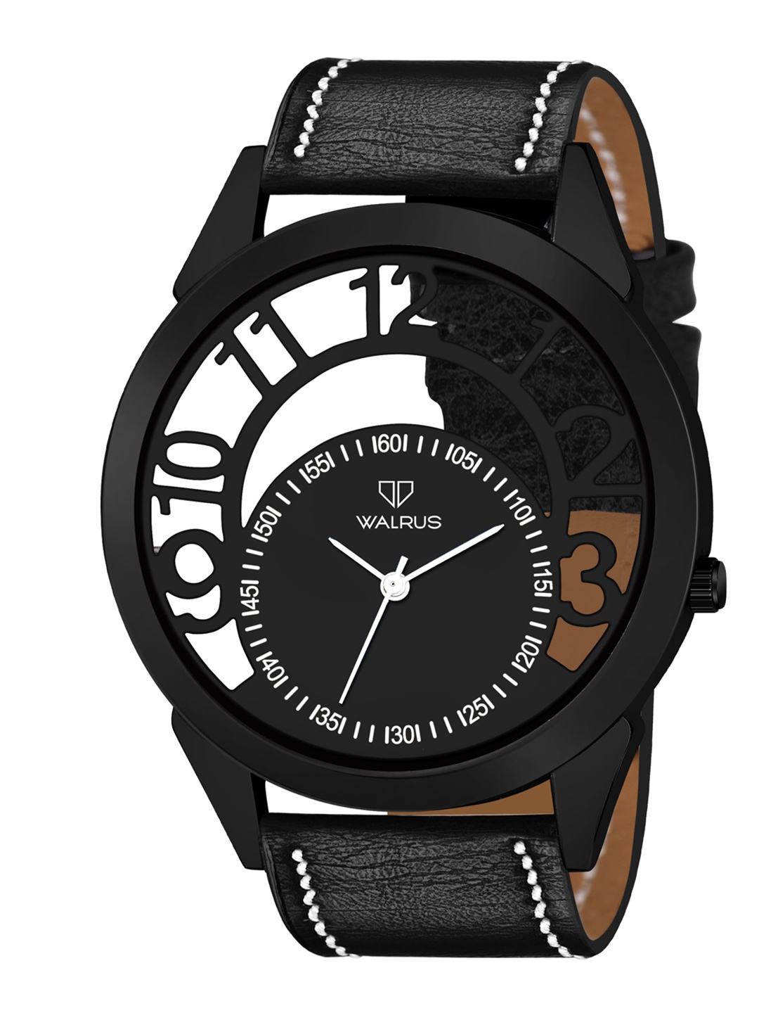 Walrus Men Black Analogue Watch WWTM-Mas-III-020202