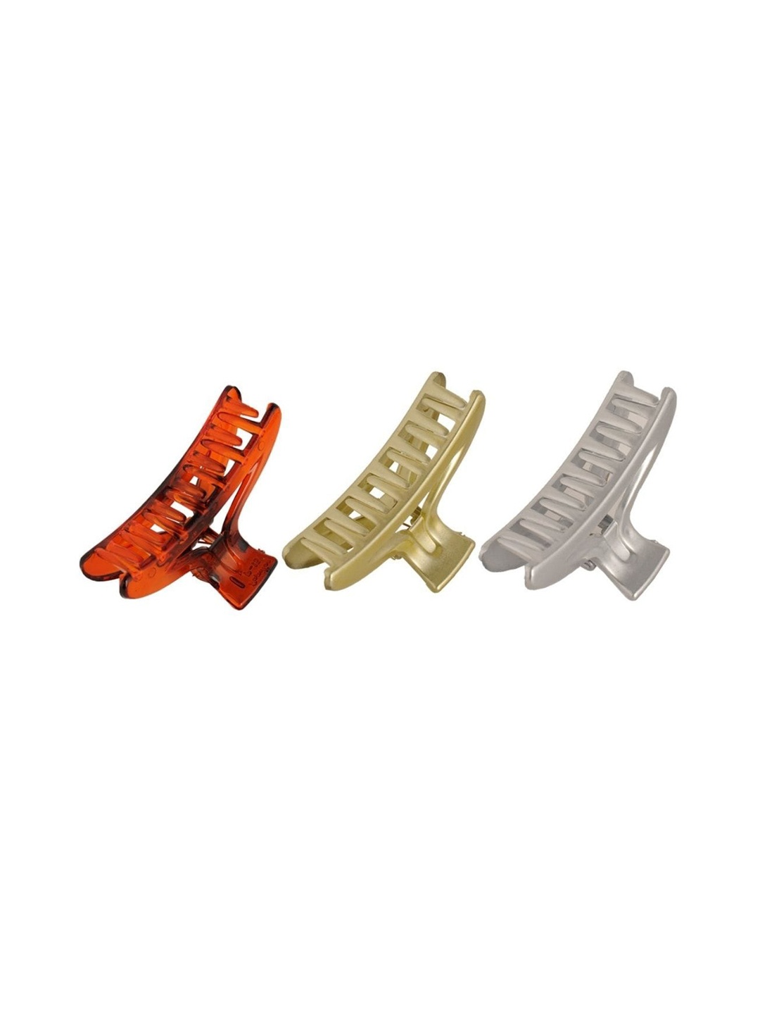 

AccessHer Set Of 3 Claw Clip, Red