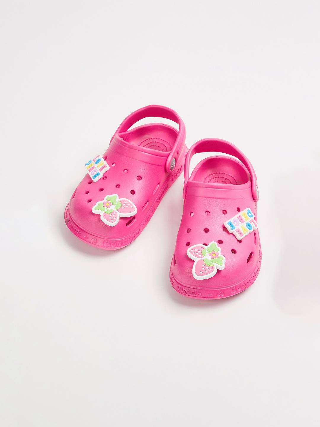 

Fame Forever by Lifestyle Girls Pink & Yellow Embellished Clogs