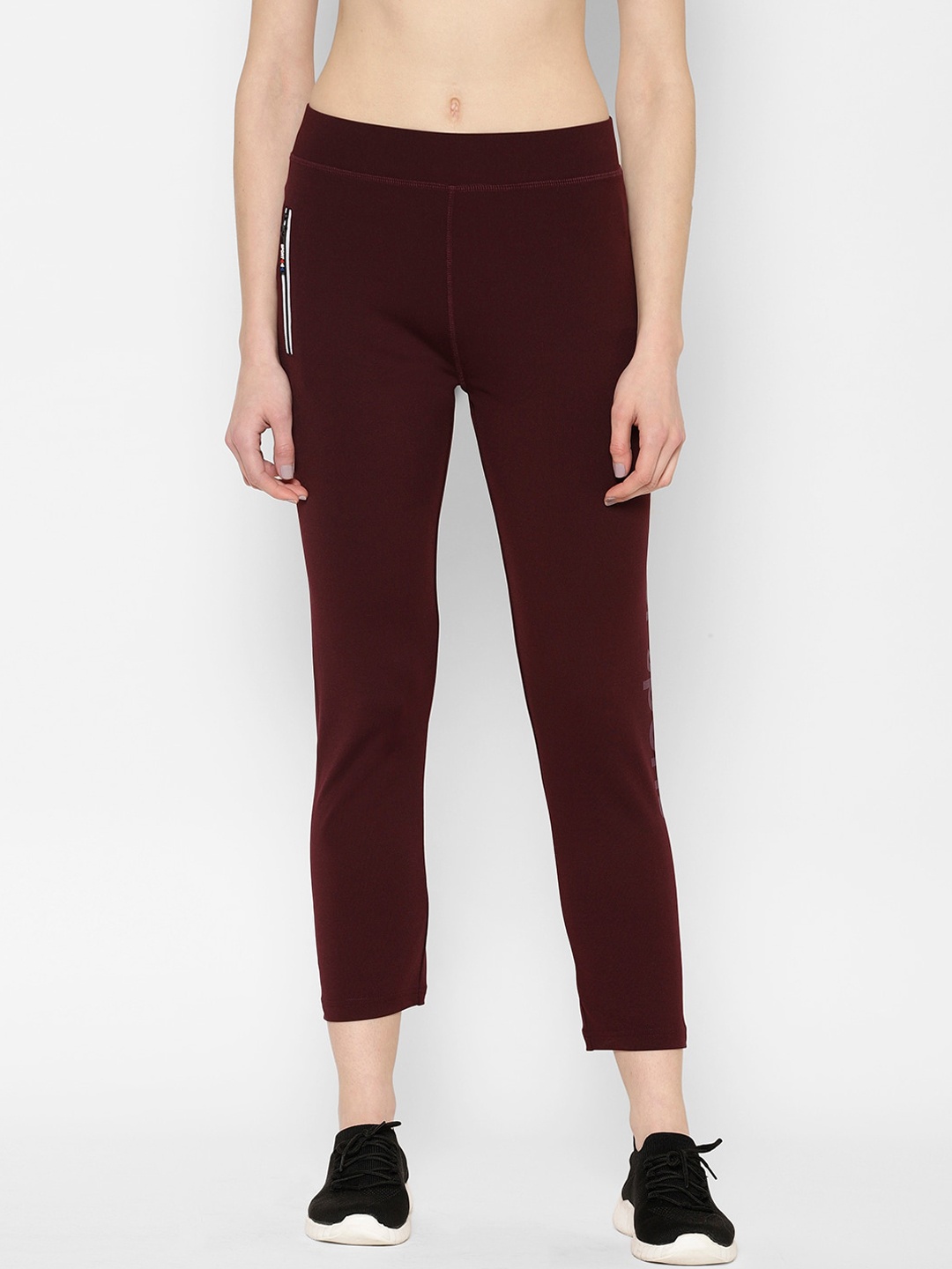 

SAPPER Women Burgundy Solid Slim-Fit Track Pants