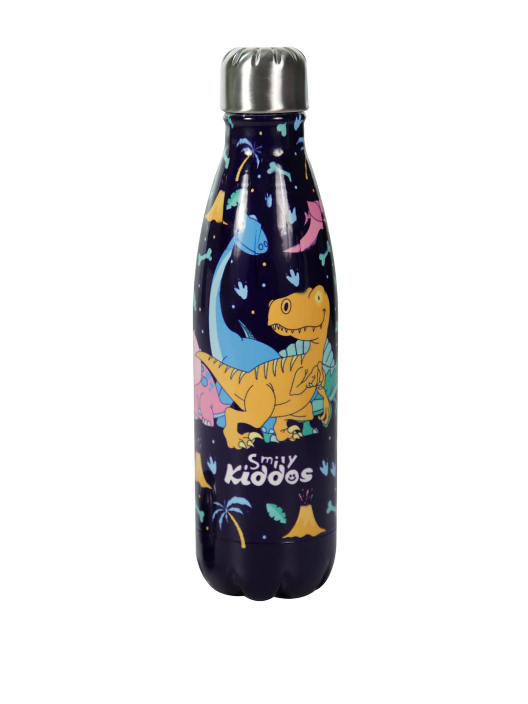

Smily Kiddos Kids Black & Blue Dino Print Stainless Steel Water Bottle 500 ml