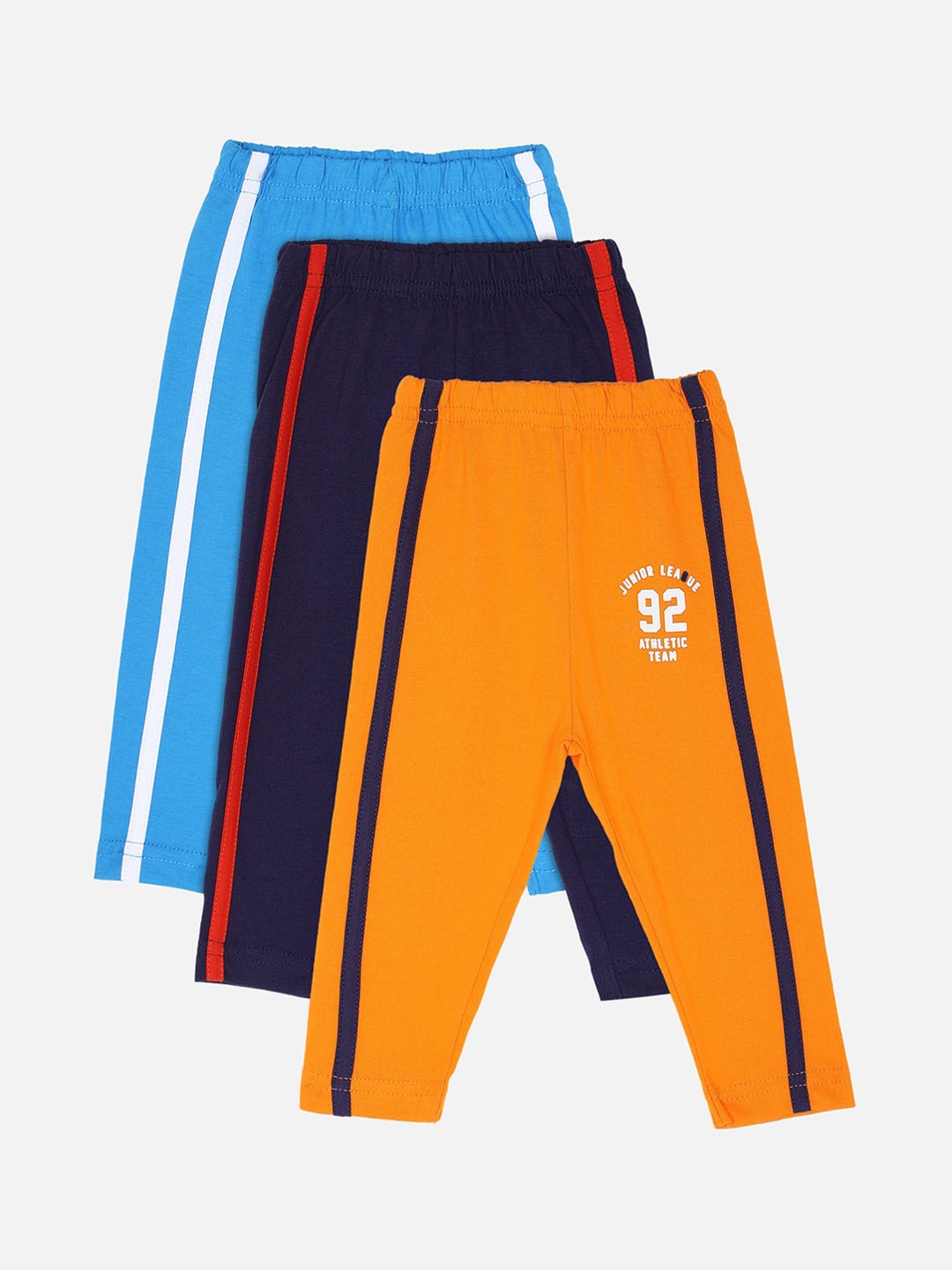 

Bodycare First Infant Boys Pack Of 3 Solid Slim-Fit Track Pants, Na