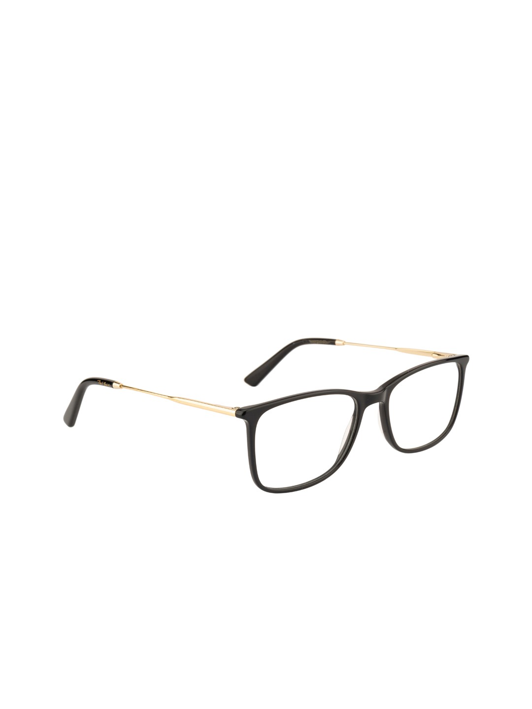 

Ted Smith Unisex Black & Gold-Toned Colourblocked Full Rim Rectangle Frames