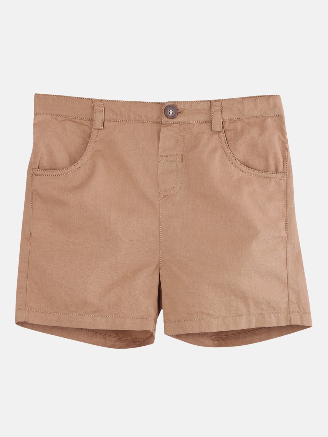 

Beebay Boys Beige Solid Regular Fit Shorts