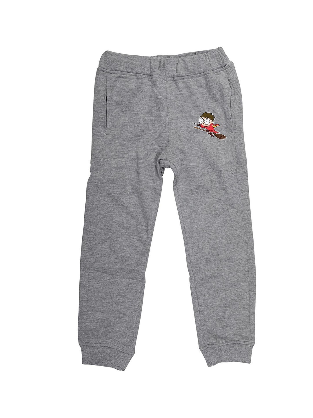 

Harry Potter Boys Grey Solid Straight-Fit Joggers