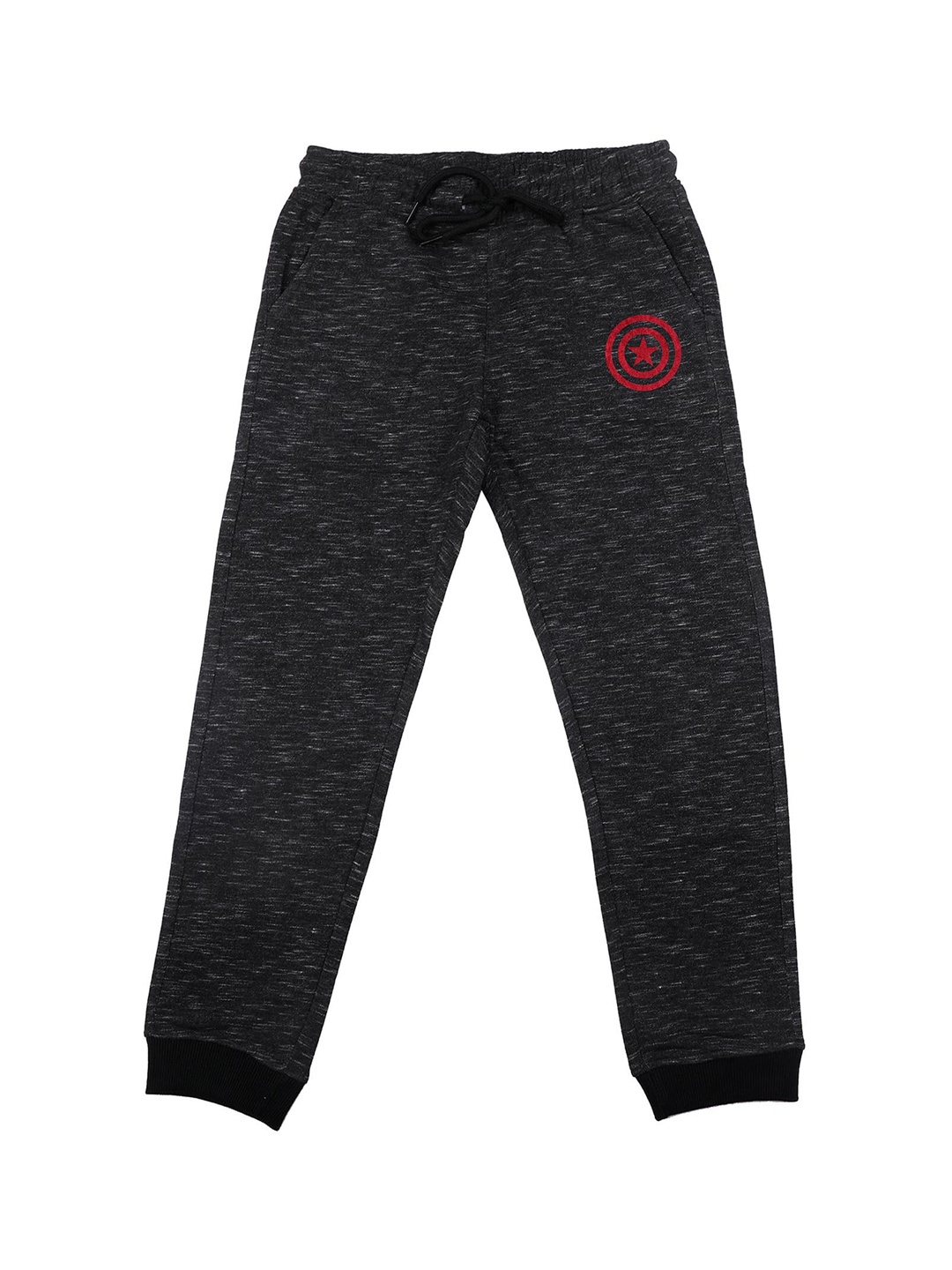 

Marvel by Wear Your Mind Boys Charcoal Grey Solid Marvel Avengers Straight-Fit Joggers