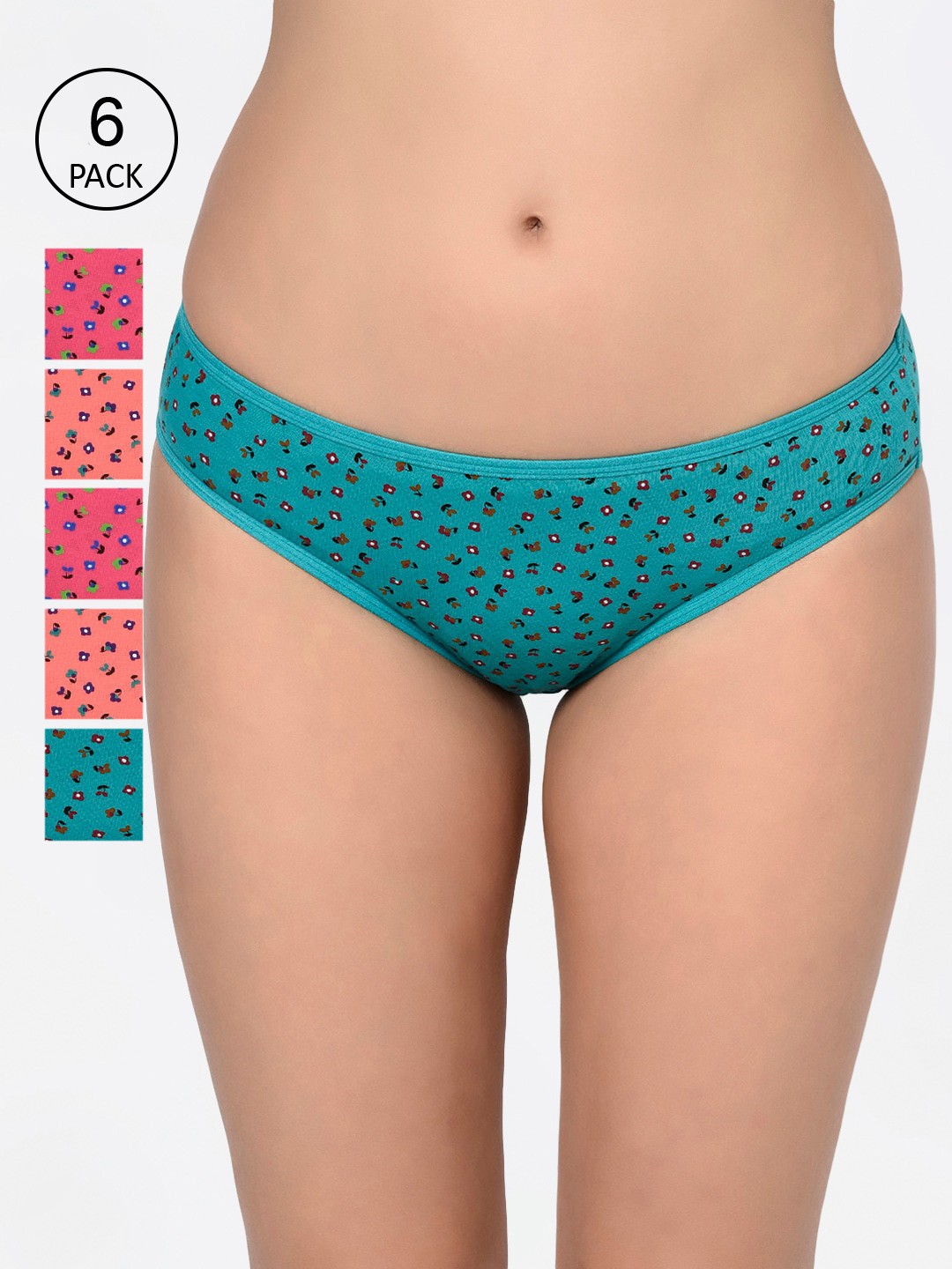 

Bodycare Women Pack Of 6 Assorted Hipster Briefs 8549B-6PCS
